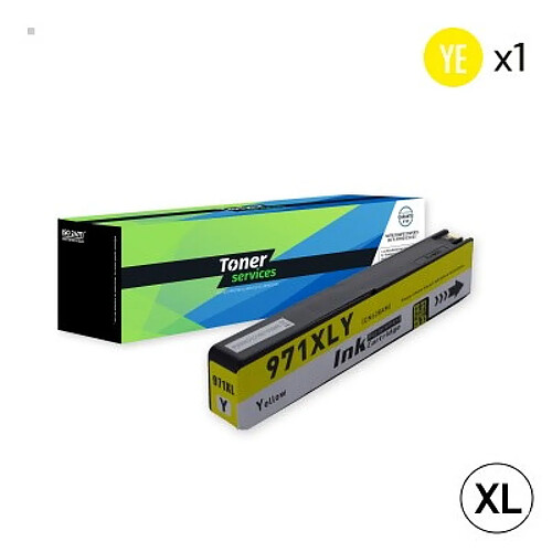 TONER SERVICES Compatible HP 971XL Cartouche Jaune CN628AE (H971XLY)