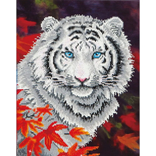 Diamond Dotz Tigre blanc en automne