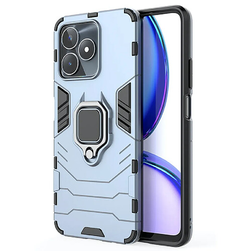 Htdmobiles Coque pour Realme C51 / C53 / Note 50 / Narzo N53 - housse etui rigide anti choc + verre trempe - BLEU FONCE