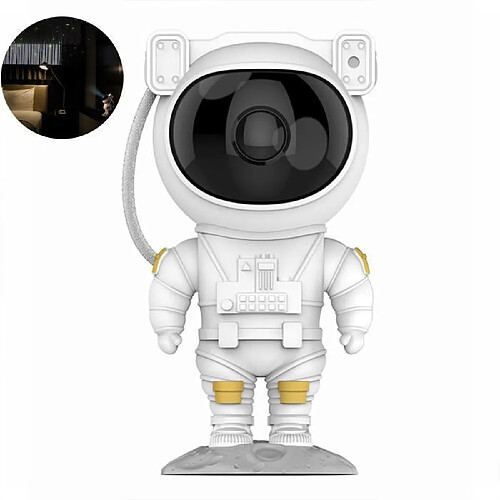 Tech Discount Lampe de projection d'étoile d'astronaute créative pleine d'étoiles lampe d'atmosphère de projection spaceman