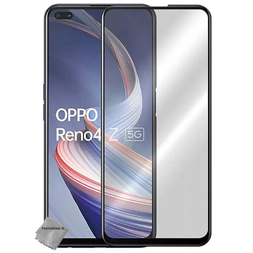 Htdmobiles Film de protection vitre verre trempe incurve integral pour Oppo Reno 4 Z 5G - NOIR