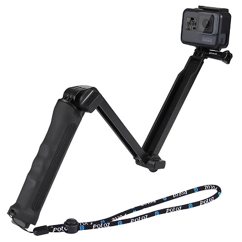 Wewoo Monopied multifonction de longue durée Selfie-stick pliable avec poignée Grip pour GoPro HERO5 Session / 5/4 Session / 4/3 + / 3/2/1, Appareils photo de sport Xiaoyi, Longueur: 20-58 cm