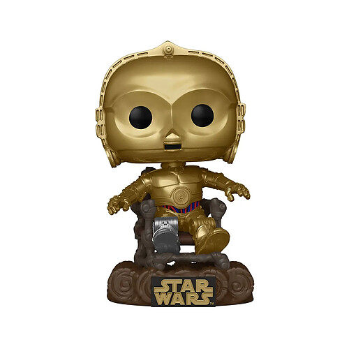 Funko Star Wars Return of the Jedi 40th Anniversary - Figurine POP! C3P0 in chair 9 cm