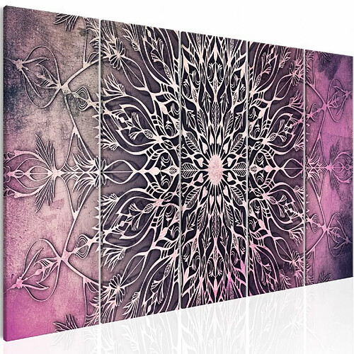 Paris Prix Tableau Imprimé 5 Panneaux Center Narrow Pink 90 x 225 cm