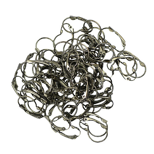 100 pièces à levier en laiton boucle d'oreille crochet Earwires Conclusions de bricolage Vert Bronze