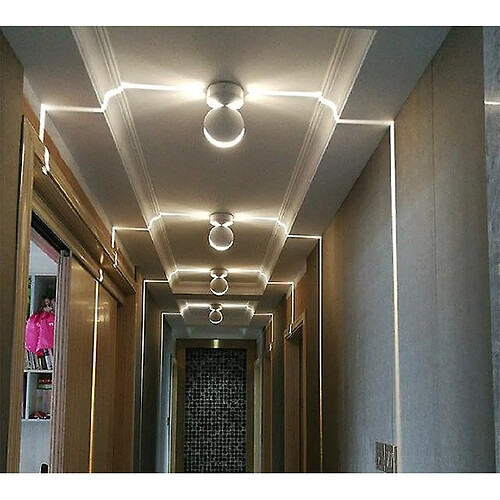 Universal Lumière de rebord de fenêtre LED Lumière de couloir à distance colorée Rayon de 360 degrés Ligne de cadre de porte Applique murale pour l'hôtel Passerelle Bar Famille (chaud)