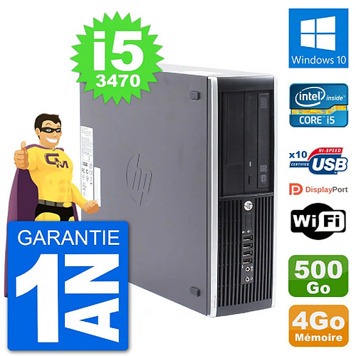 PC HP Compaq Pro 6300 SFF Intel i5-3470 RAM 4Go Disque Dur 500Go Windows 10 Wifi · Occasion