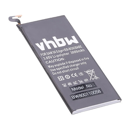 vhbw Li-Polymer Batterie 3000mAh (3.85V) pour téléphone, smartphone Samsung SM-G9287, SM-G9287C, SM-G928A, SM-G928F, SM-G928I comme EB-BG928ABE.