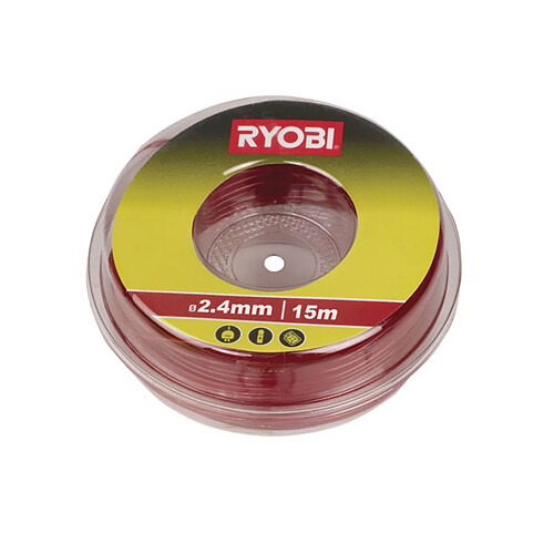 RYOBI 15 m de fil rond Ø 2.4 mm universel pour coupe-bordures