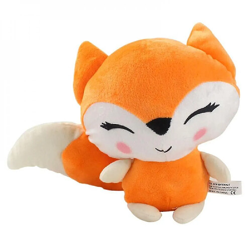 Universal Animaux en peluche 24 cm renard kawaï jouets en peluche poupées animaux en peluche douces oreillers de luxe anniversaire cadeaux de noël enfants enfants(Jaune)