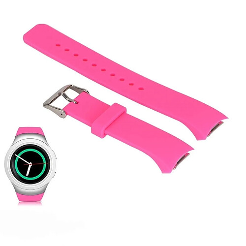 Wewoo Bracelet de montre couleur unie avec dragonne pour Galaxy Gear S2 R720 (rose)