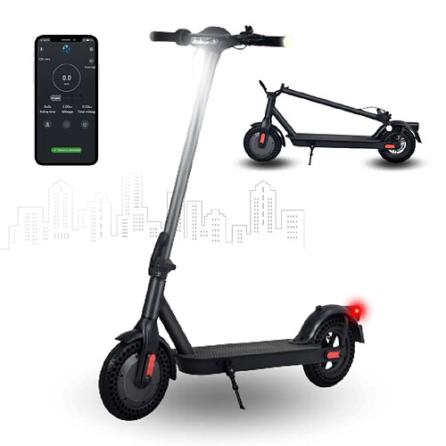 YOMME MOBILITÉ Trottinette Électrique Pliant Fw-H10m, Pneus 10 Pouces, Moteur 350 W, Batterie 36 V 7.8 Ah, Vitesse Max 25 Km/H, Portée De 22 À 30 Km