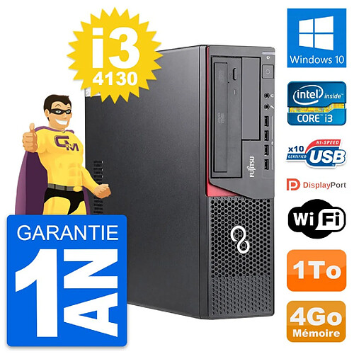 PC Fujitsu Esprimo E720 DT Intel i3-4130 RAM 4Go Disque Dur 1To Windows 10 Wifi · Occasion