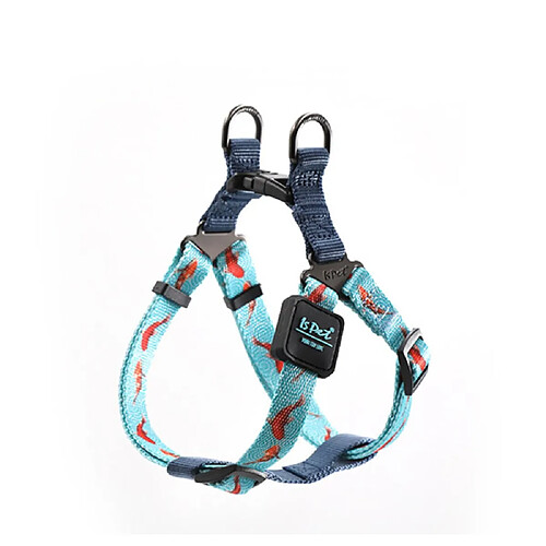 Universal Réglage de la couleur du gouvernail pour chiens de compagnie Poignée facile à contrôler pour petits chiens de grande taille Entraînement Marche Harness | Harness (Bleu)