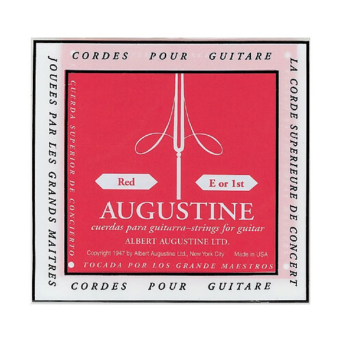 Corde de Si Augustine Rouge guitare classique - tirant normal