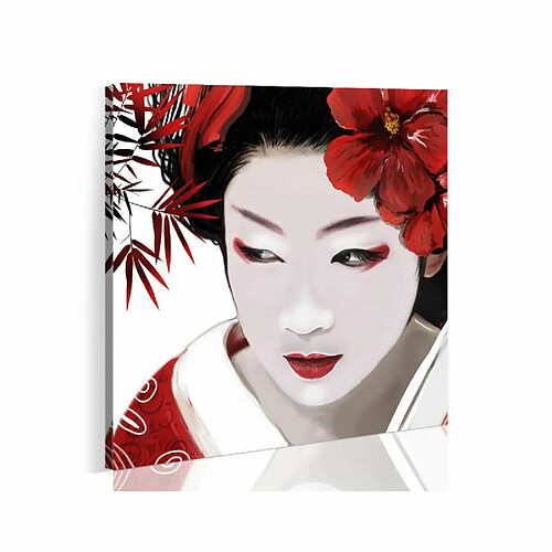 Paris Prix Tableau Imprimé Geisha Japonaise 80 x 80 cm