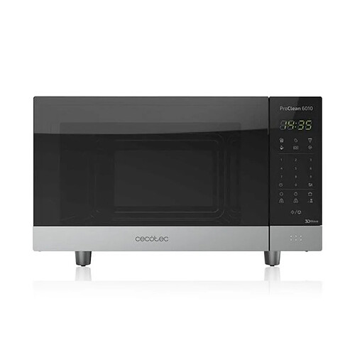 Totalcadeau Micro-ondes avec plateau tournant 23 L 800W Noir Argenté - Micro ondes avec Controle Numérique pas cher