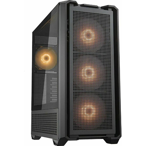 Cougar Gaming | BOITIER PC Gaming | BOITIER MX600 RGB - Mesh - Performances Thermiques et Excellent Flux d'air - Couvercle à charnière - Jusqu'à 2 radiateurs de Refroidissement