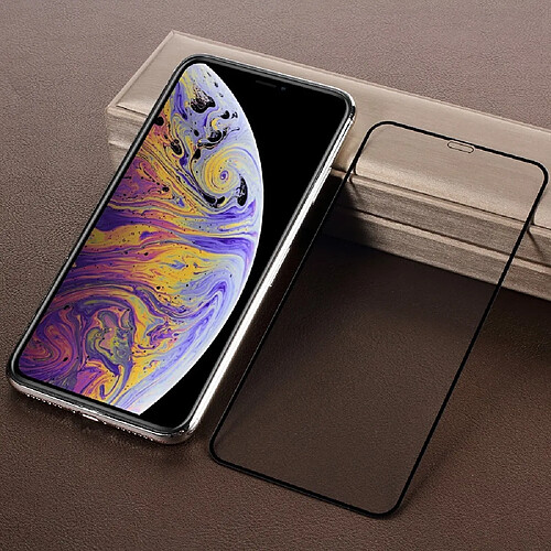 Protecteur écran en verre trempé courbe pleine grandeur 5D noir pour votre Apple iPhone XS Max