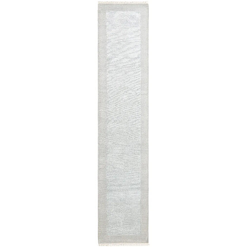 Vidal Tapis de couloir en laine 404x81 gris Darya