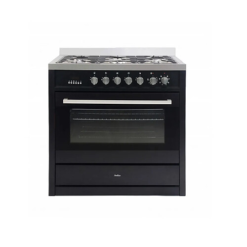 Piano de cuisson gaz 103l 5 feux noir - ACMS2005XB - AMICA