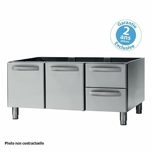 Soubassement Placard Ouvert en Inox Gamme 900 - L 400 mm - Tecnoinox