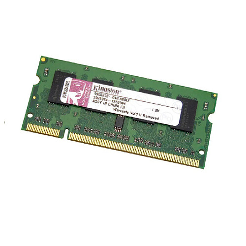 512Mo RAM PC Portable SODIMM KINGSTON KAC-MEME-512 DDR2 PC2-4200S 553MHz · Occasion