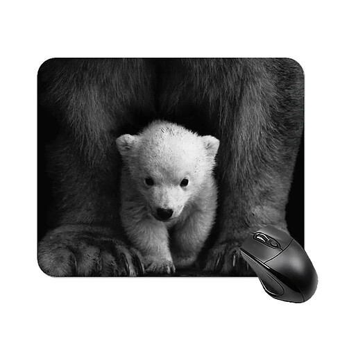 Universal Mignon Baby Polar Bear imprimé PAD MOUSE POUR LAPTOP