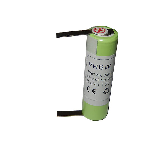 vhbw Batterie 2000mAh (1.2V) pour tondeuse à cheveux Wella Contura HS40 comme KR800 AAE, 1HR-AAC.