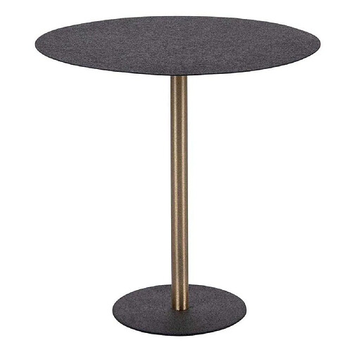 LEITMOTIV Table d'appoint en métal Dex 40 cm noir.