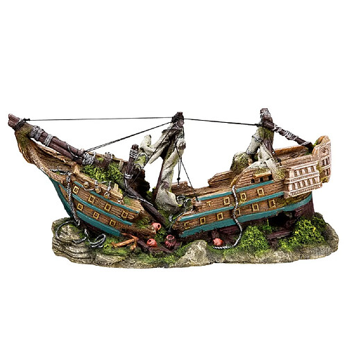 Nobby Bateau Décoration pour Aquarium 44,5 x 16 x 20 cm