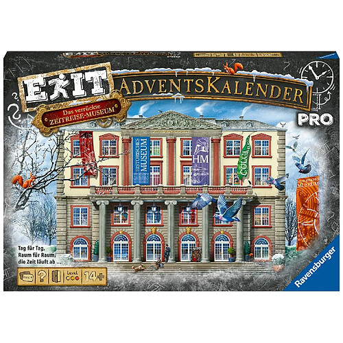 Ravensburger EXIT Adventskalender Pro - Das verrückte Zeitreisenmuseum, Brettspiel