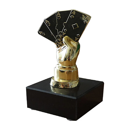 Alloy Poker Finger Trophy Award Award pour le jeu de tournoi de casino doré