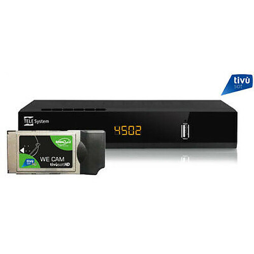 HE Pack Tivusat Decodeur TS4502 S2 CI+ HD + WE CAM Tivusat