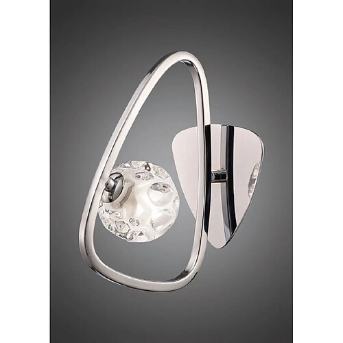 Luminaire Center Applique murale Lux avec interrupteur 1 Ampoule G9, chrome poli