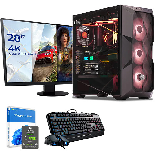 Sedatech Pack PC Gamer Pro • AMD Ryzen 9 7900X • RTX4080 • 64Go DDR5 • 2To SSD M.2 • Windows 11 • Moniteur 28"