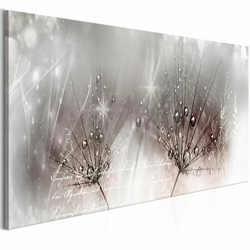 Paris Prix Tableau Imprimé Drops of Dew Pink Narrow 40 x 120 cm