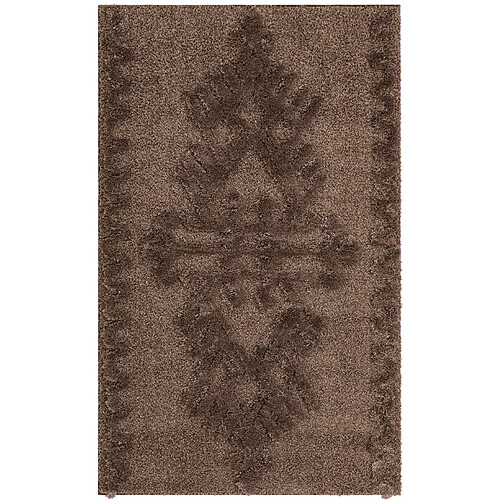 Hadorn Tapis shaggy 245x160 marron foncé Thun Scutum