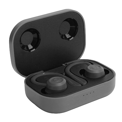 Universal TWS Bluetooth Ear Hooks Earbuds Wireless Sports in Ear Headset Écouteur avec boîtier de charge Noir