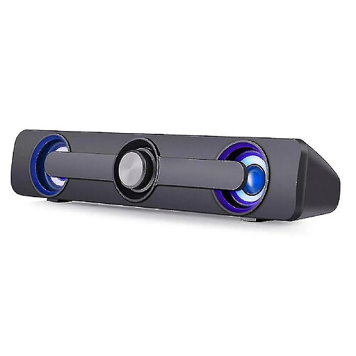 Universal USB Wired Bluetooth en haut-parleur LED LED STÉRÉO Stéréo Subwoofer Handsfree | Subwoofer (noir)