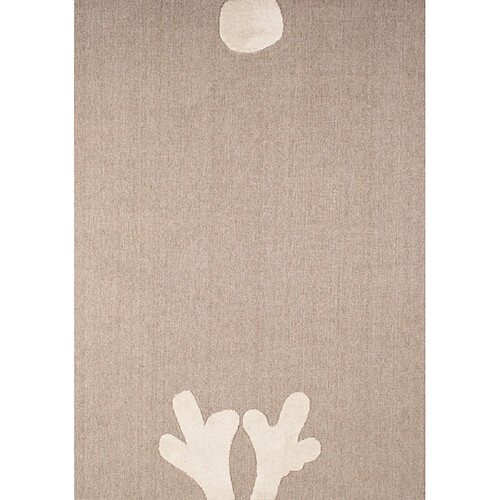 Jardindeco Tapis intérieur en polyester Fantine cerf 160 x 230 cm.