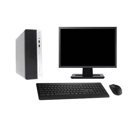 PC HP 400 G4 SFF Ecran 27" Intel Core i3-6100 RAM 8Go SSD 960Go Windows 10 Wifi · Occasion