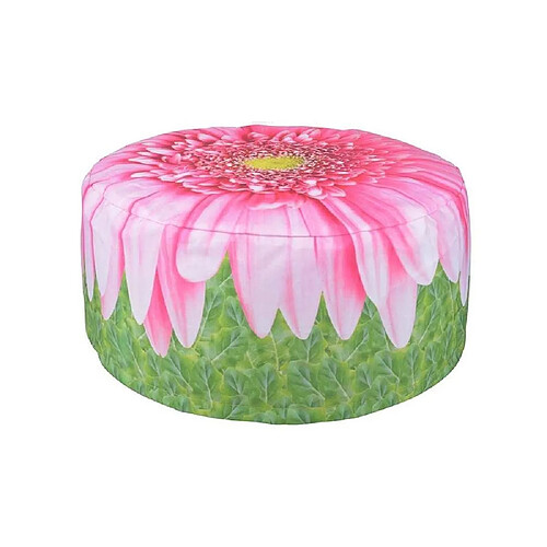 Esschert Design Pouf extérieur avec imprimé déco Gerbera.