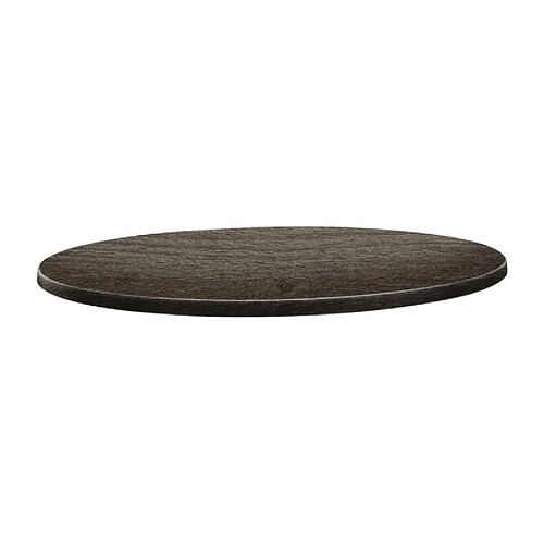 Topalit Plateau de table rond - 800 mm - Line timber