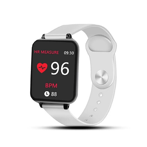 Wewoo Montre connectée B57 1,3 pouces écran couleur IPS Smart Watch IP67 étancherappel de message de soutien / Cardio / rappel sédentaire / pression artérielle / surveillance du sommeil Blanc