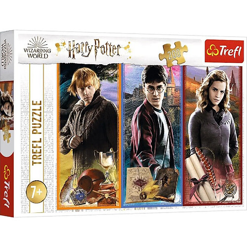 Trefl-dans Le Monde de la Magie et de la Sorcellerie, Harry Potter 200 Teile, für Kinder AB 7 Jahren Puzzle, 13277, Multicolore