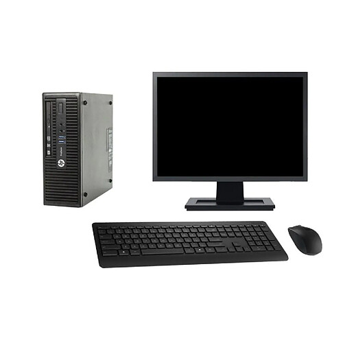 PC HP ProDesk 400 G3 SFF Ecran 22" G4400 RAM 32Go SSD 240Go Windows 10 Wifi · Occasion