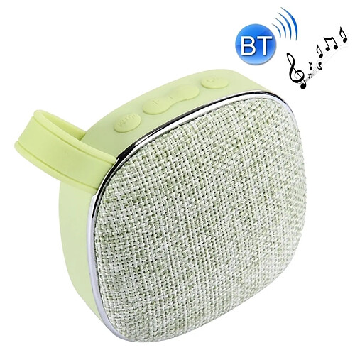 Wewoo Enceinte Bluetooth d'intérieur vert Haut-parleur stéréo design portable, avec microphone intégré, prise en charge des appels mains libres, carte TF et AUX IN, distance Bluetooth: 10 m