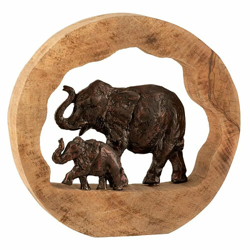 Paris Prix Éléphant avec Enfant Déco Kenya 37cm Bronze