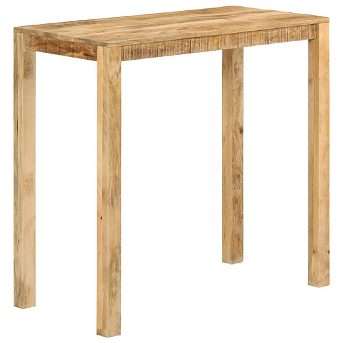 vidaXL Table de bar 112x55x108 cm Bois de manguier massif